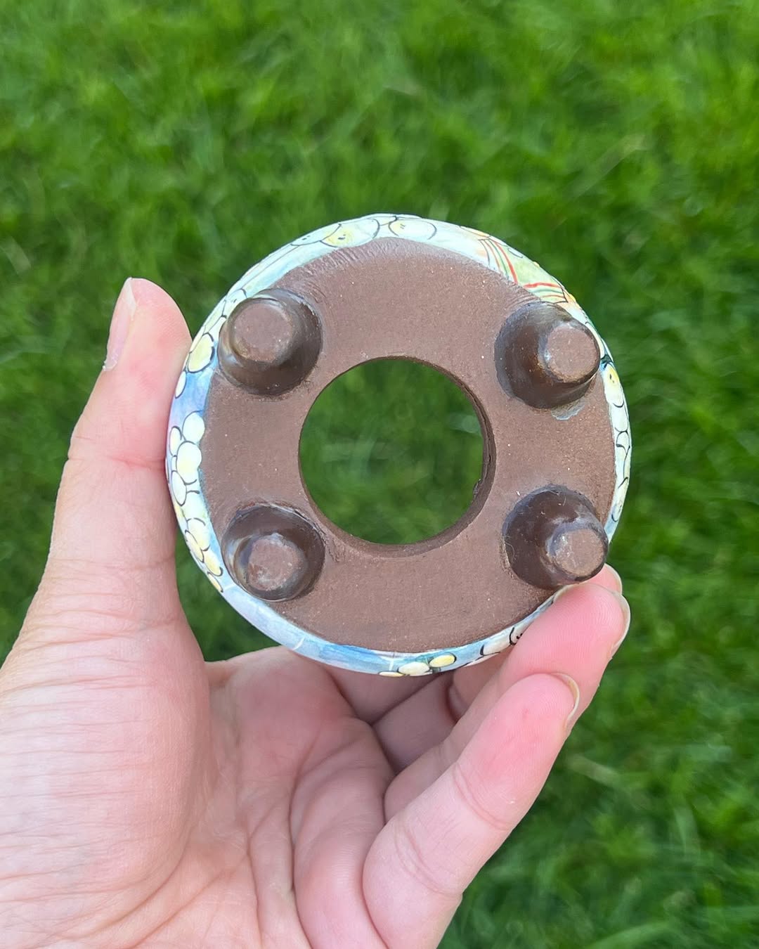 Hand Painted Bubbe Bath Fun Planter