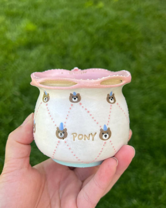 Happy Teddy Bear Planter