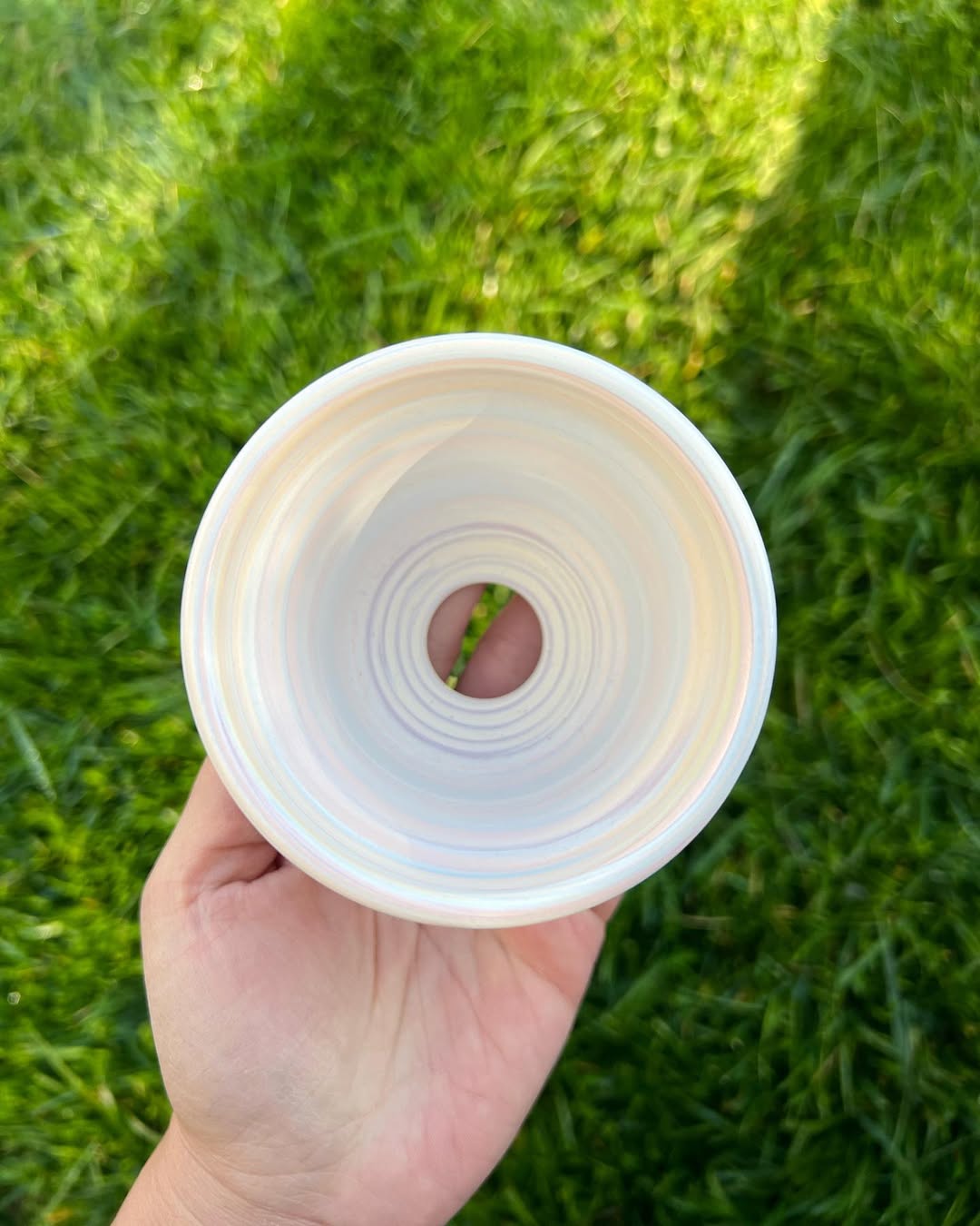 July Classic Pastel Marbled Swirl Mini Planter