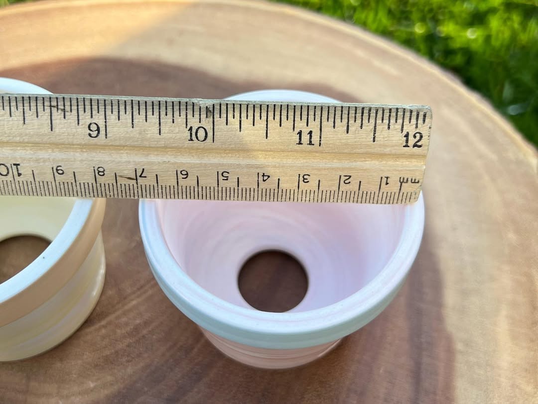 July Classic Pastel Marbled Swirl Mini Planter