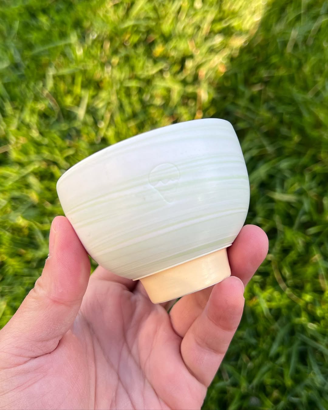 July Classic Creamy Cloud Swirl Cup Shape Mini Planter