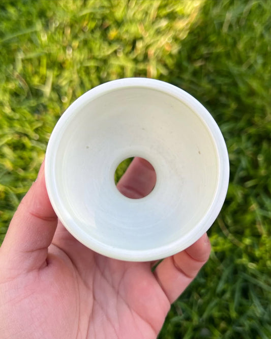 July Classic Creamy Cloud Swirl Cup Shape Mini Planter