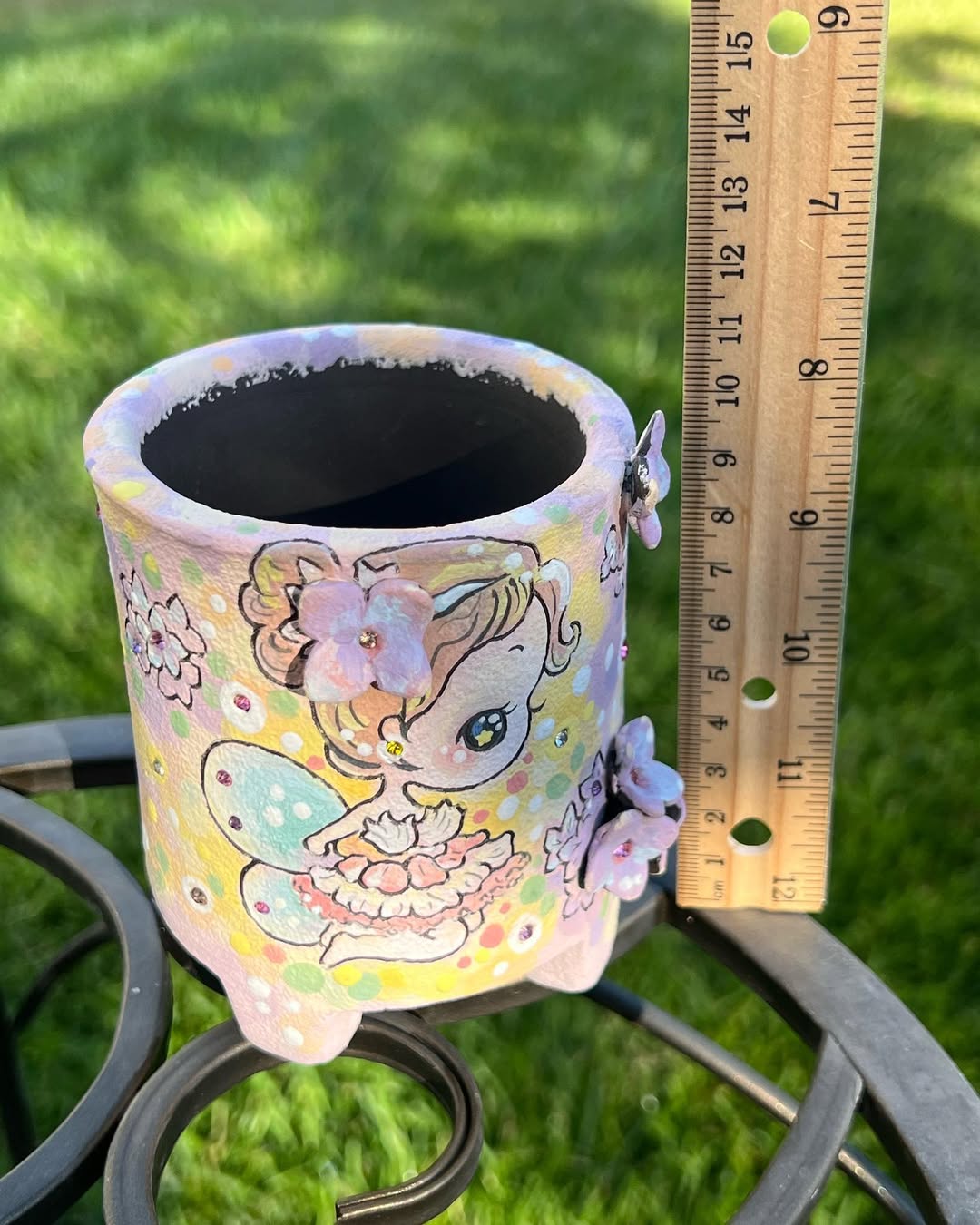 Blonde Flower Fairy Planter
