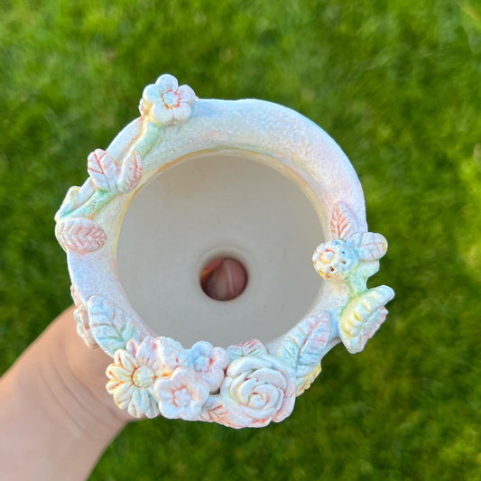 Guinea Pig Orange Fruit Punch With Flowers Planter