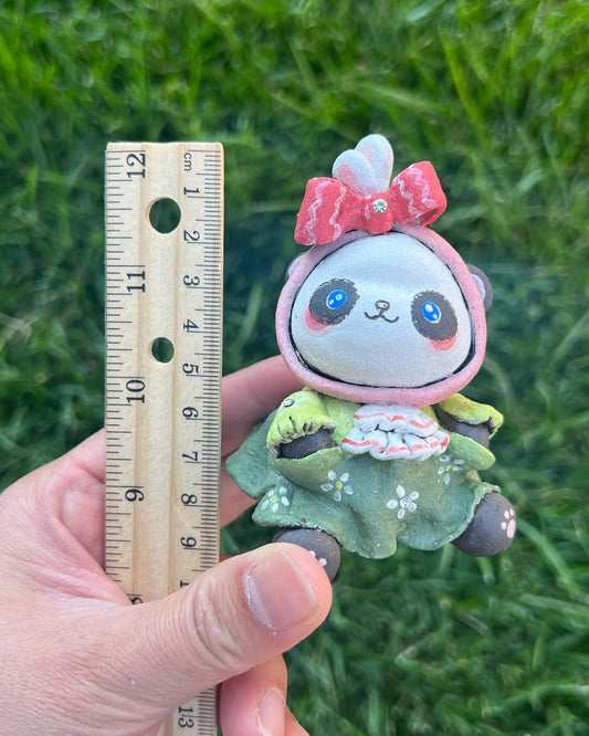 Panda Figurines - Sweet Bow Bunny