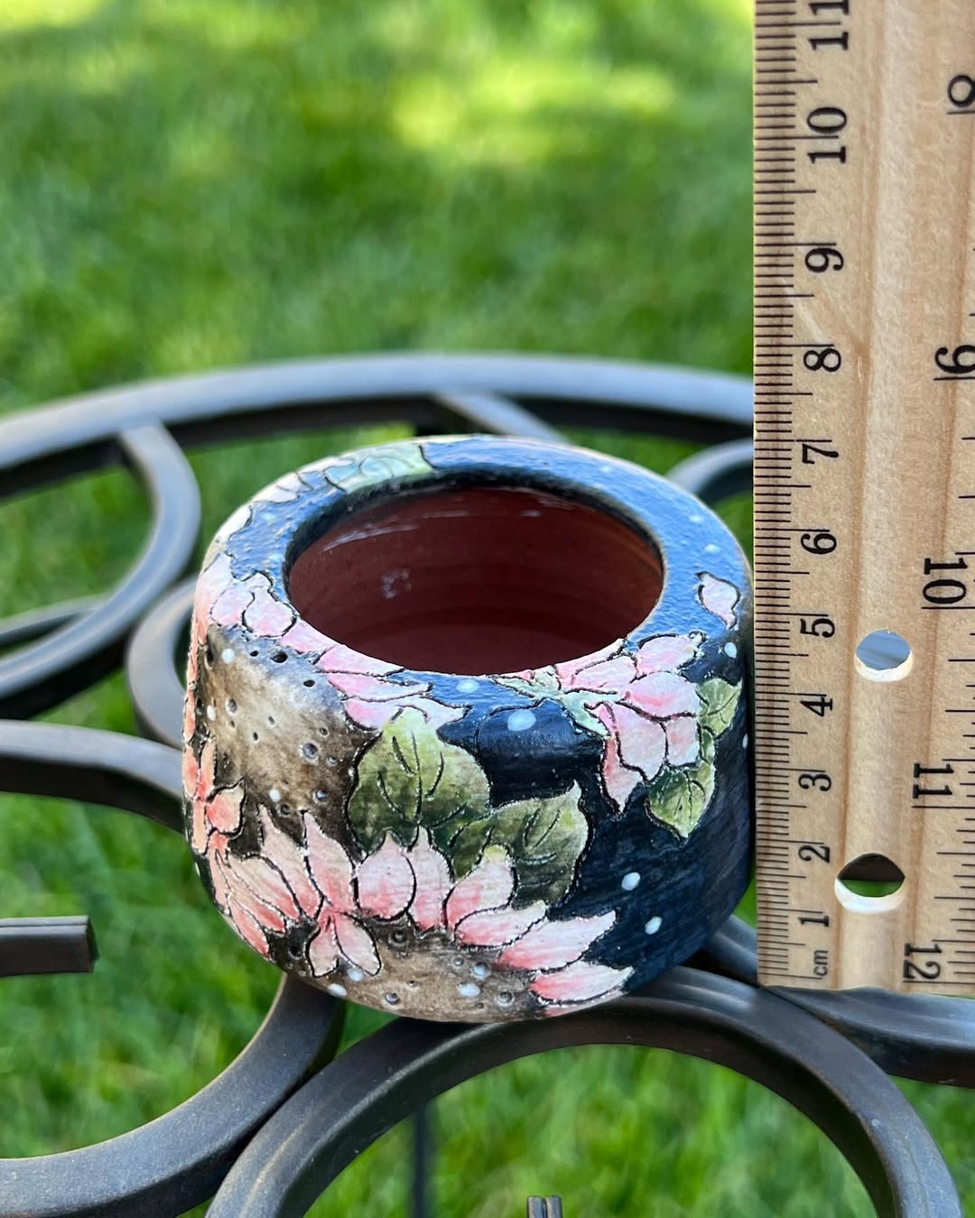Vintage Style Twilight Sunflower Planter