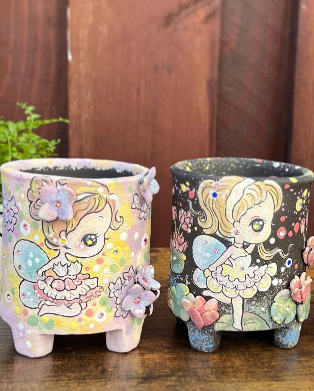Fairy Girl in a Starry Night Planter