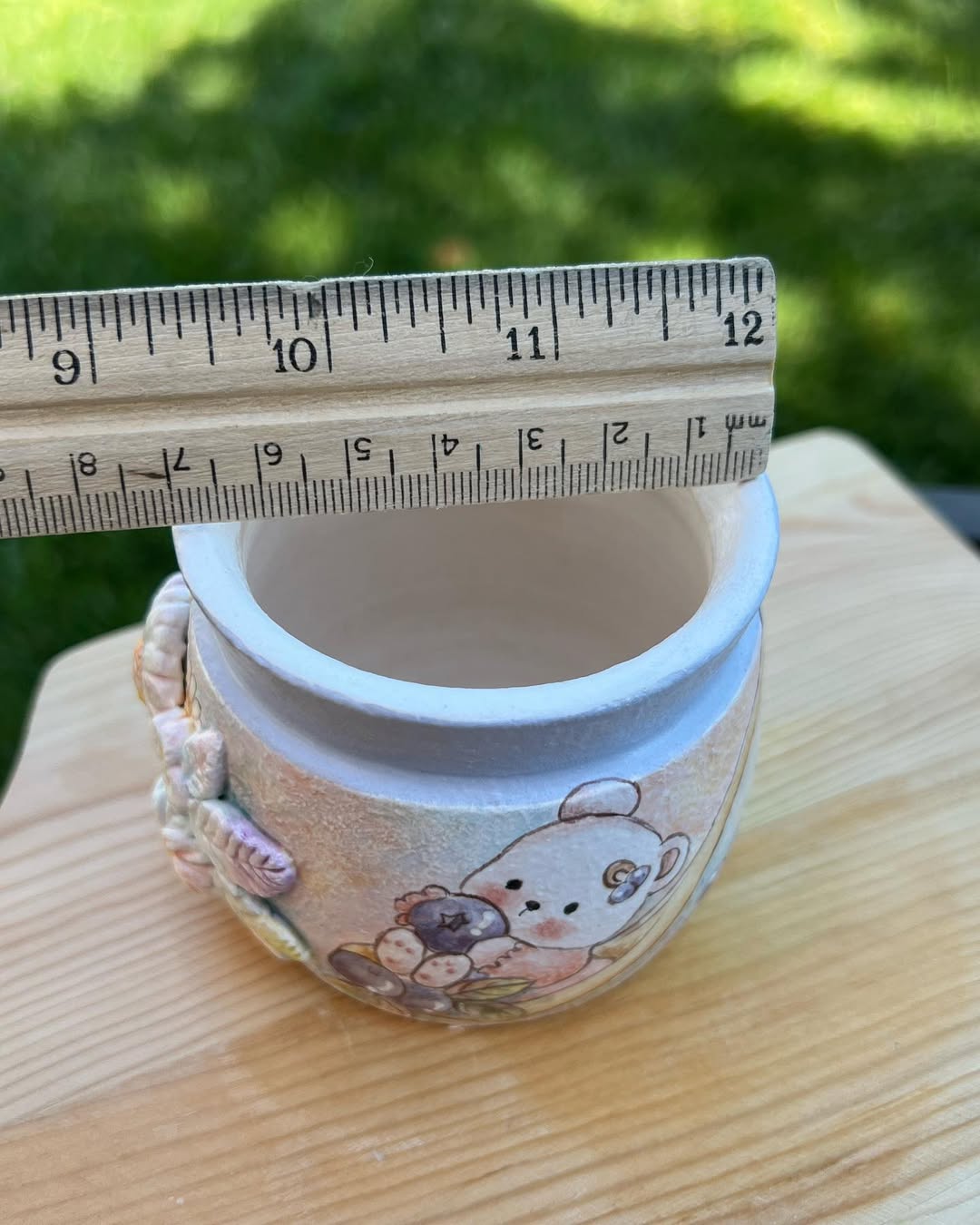 Blueberry Jam And Bear Planter