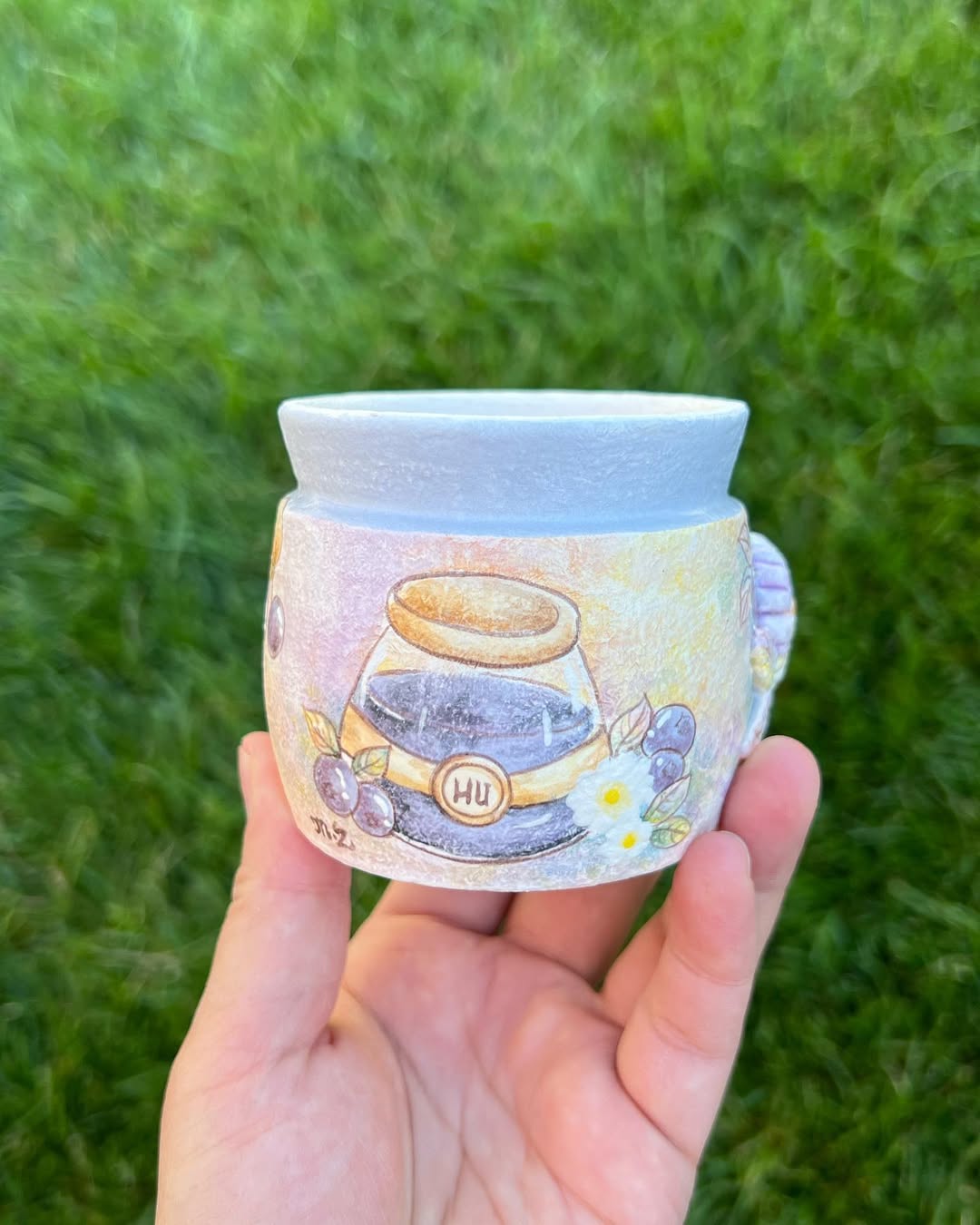 Blueberry Jam And Bear Planter