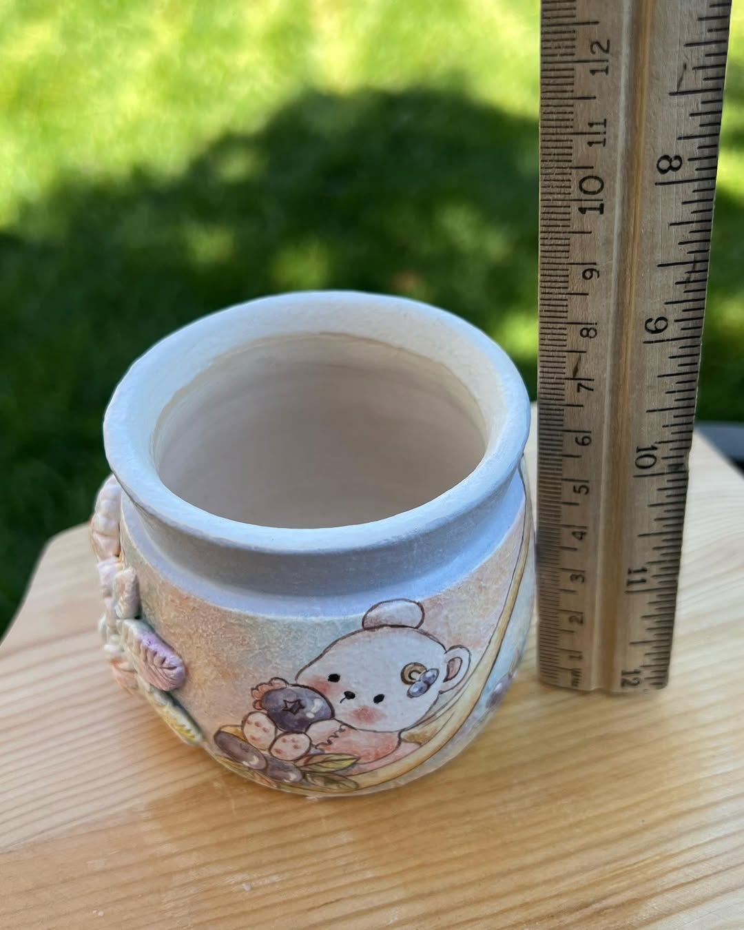 Blueberry Jam And Bear Planter