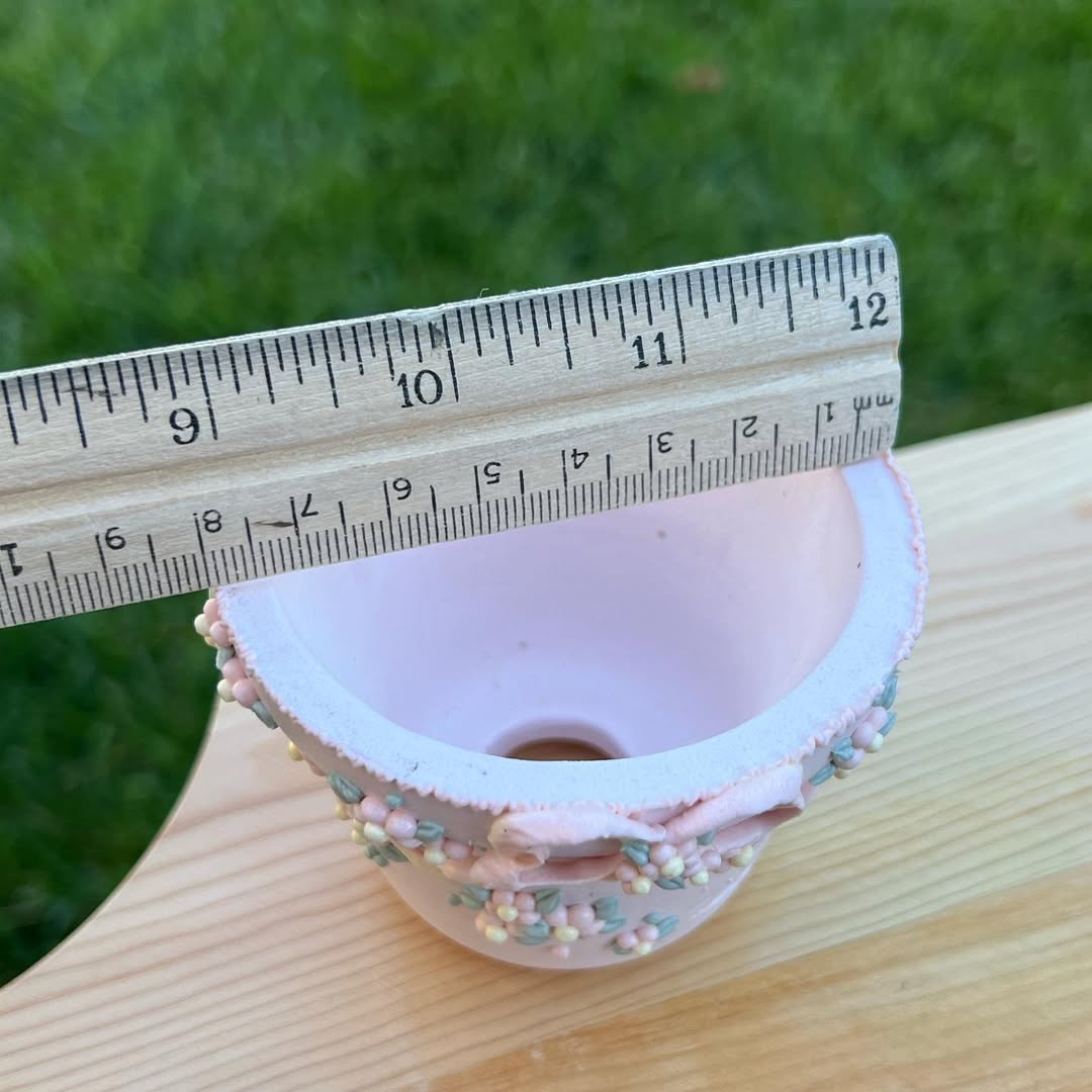 Raised Pastel Flowers and A Pink Bow Planter