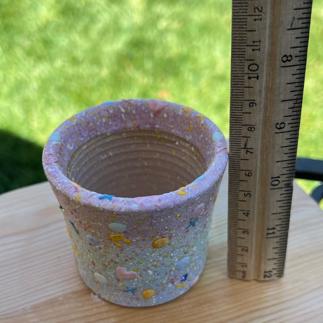 Colorful Confetti Splash Planter