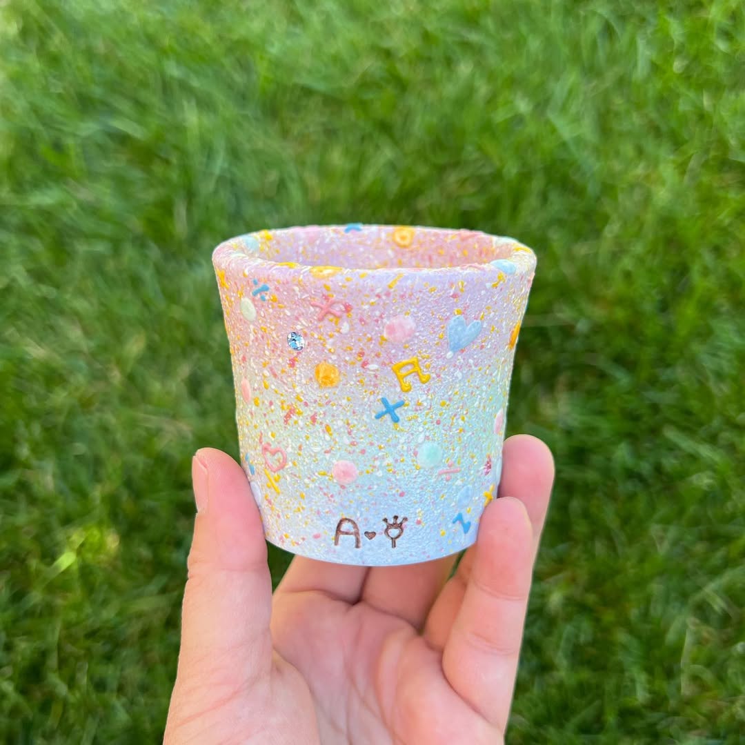 Colorful Confetti Splash Planter