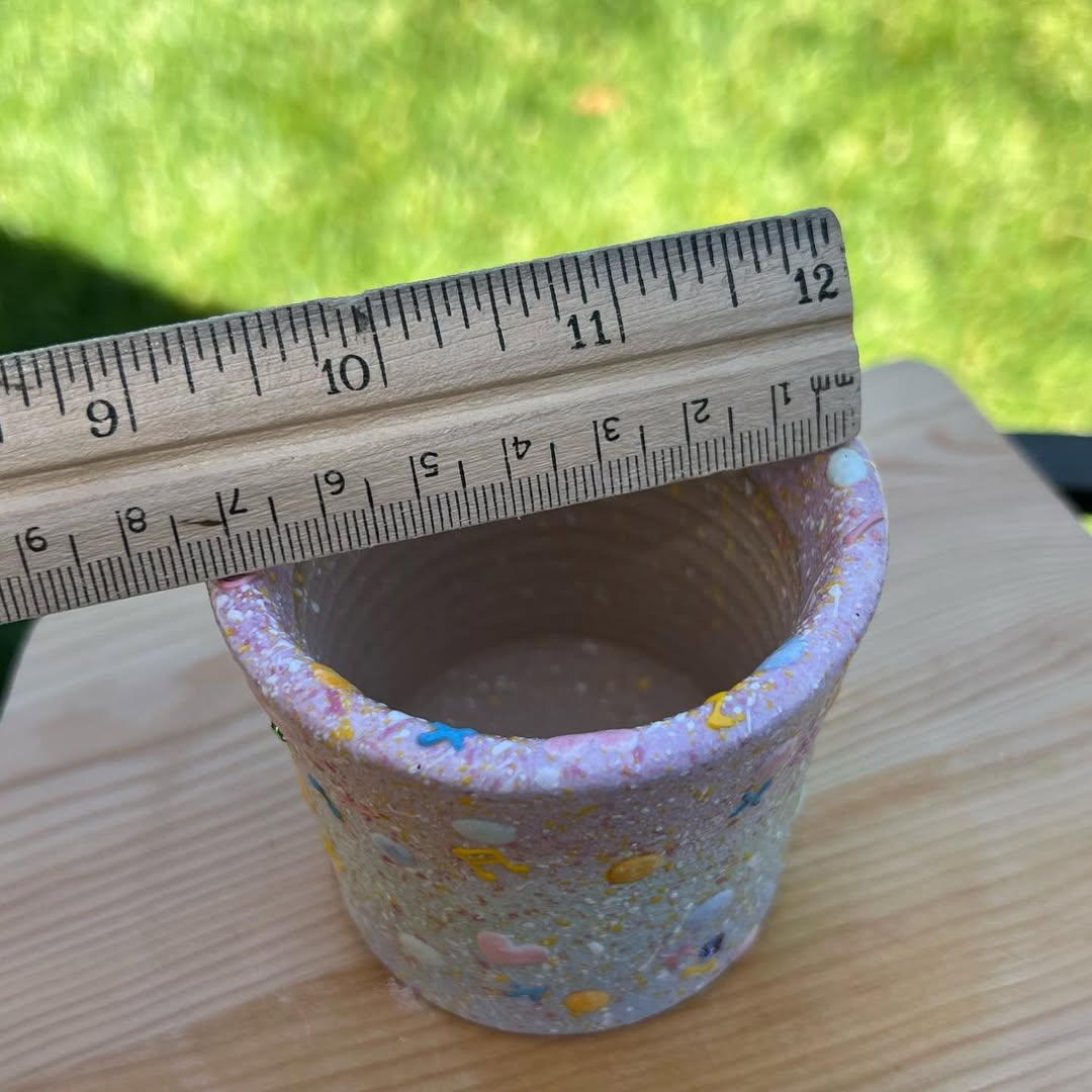 Colorful Confetti Splash Planter