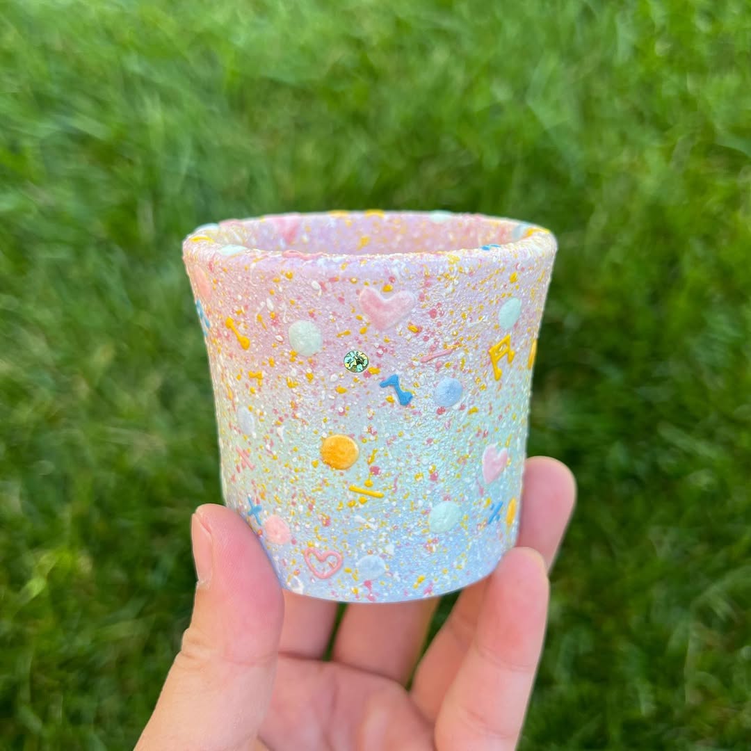 Colorful Confetti Splash Planter