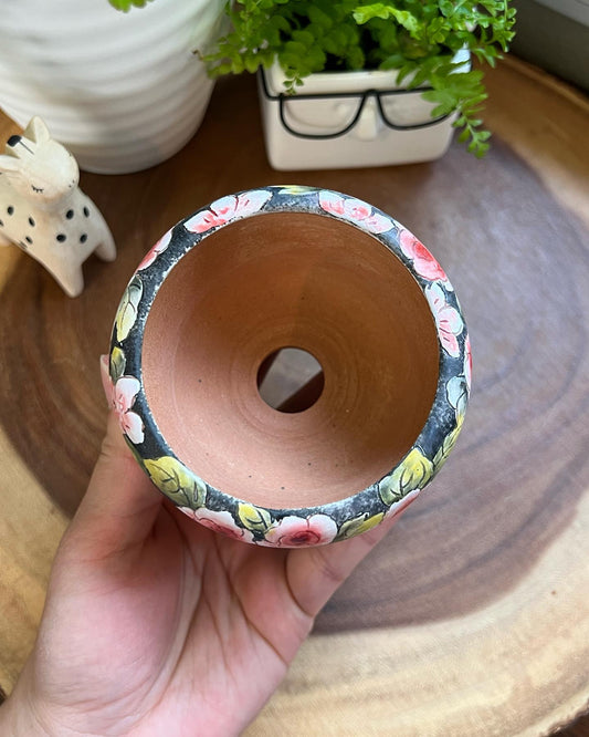 Midnight Rose Blooming Garden Planter