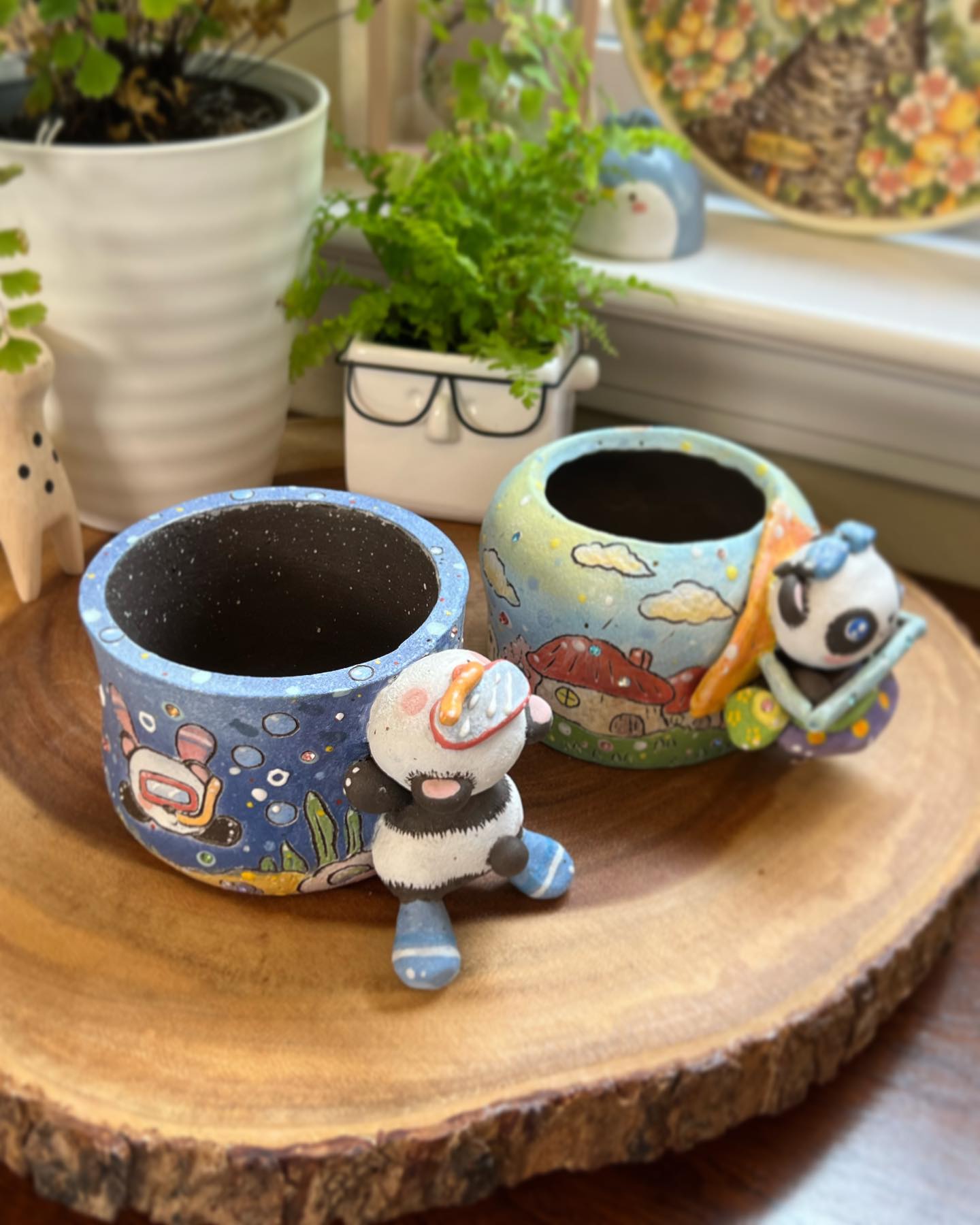 Ocean Adventure Panda Planter