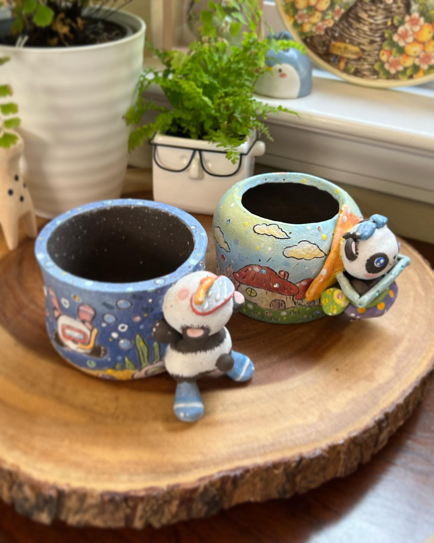 Rainbow Panda Joy Planter