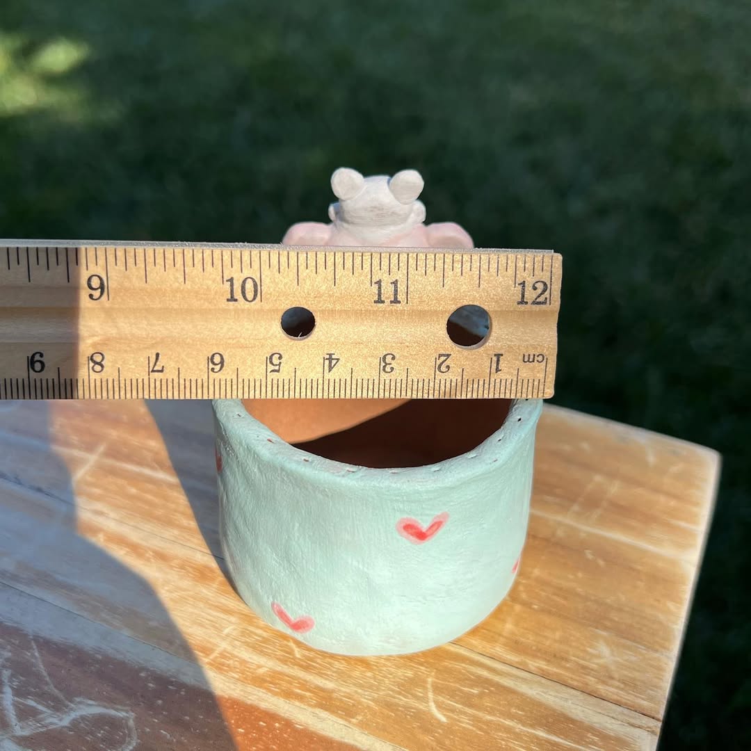Baby Bear Friend with Star Charm Planter