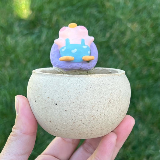 Purple Bunny Beanbag Ducky Planter