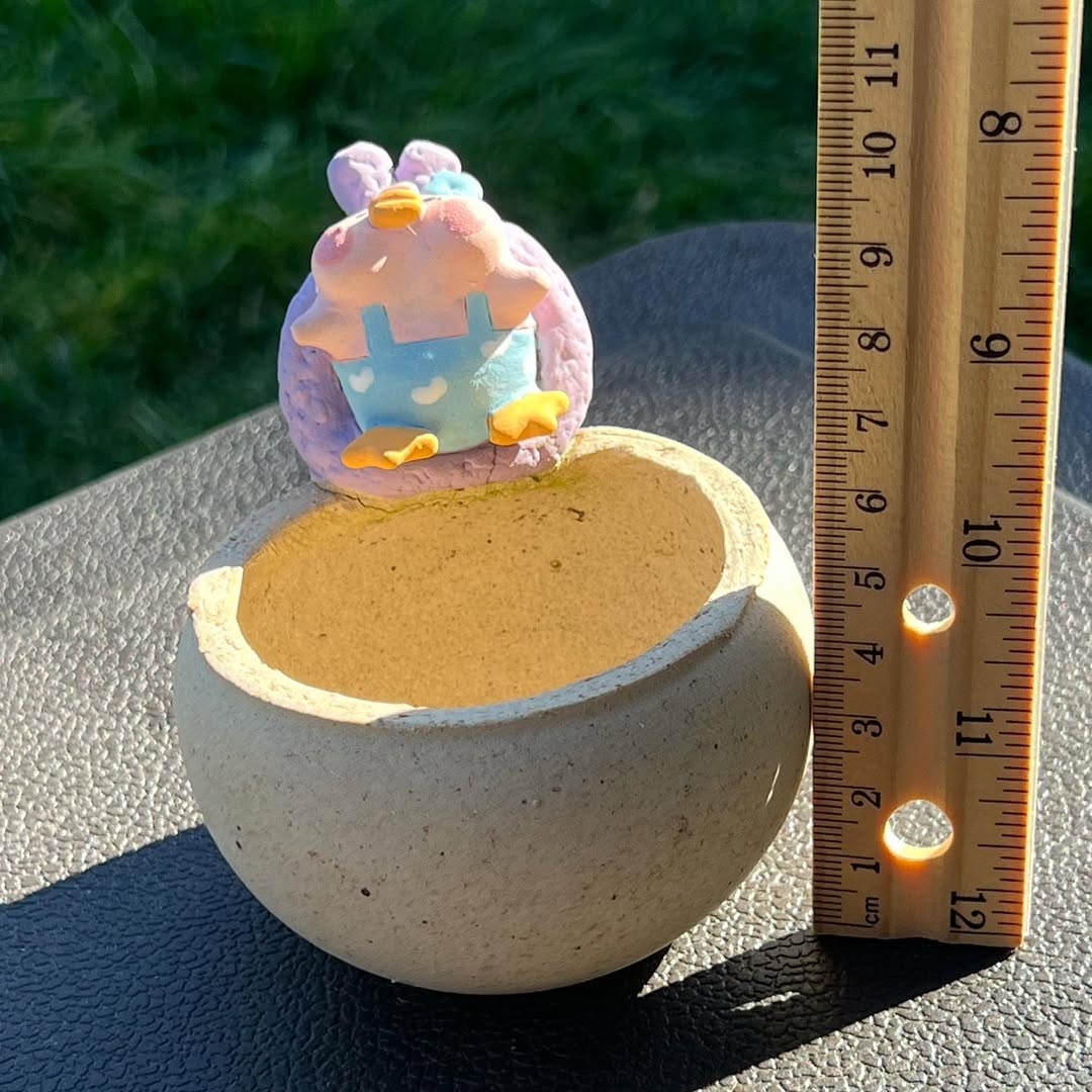 Purple Bunny Beanbag Ducky Planter