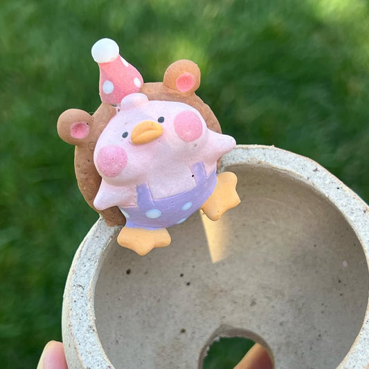 Brown Bear Beanbag Ducky Planter