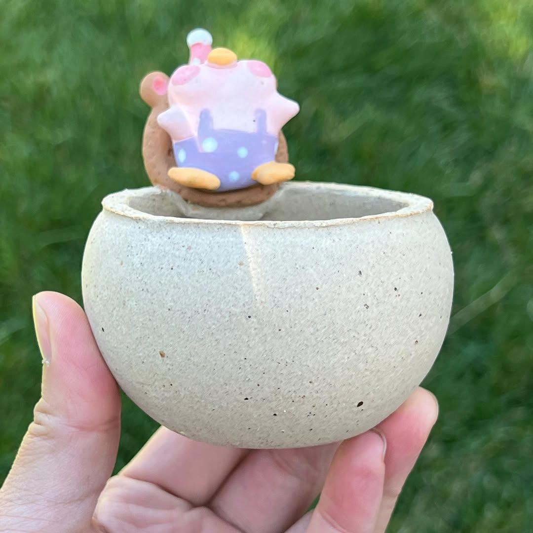 Brown Bear Beanbag Ducky Planter