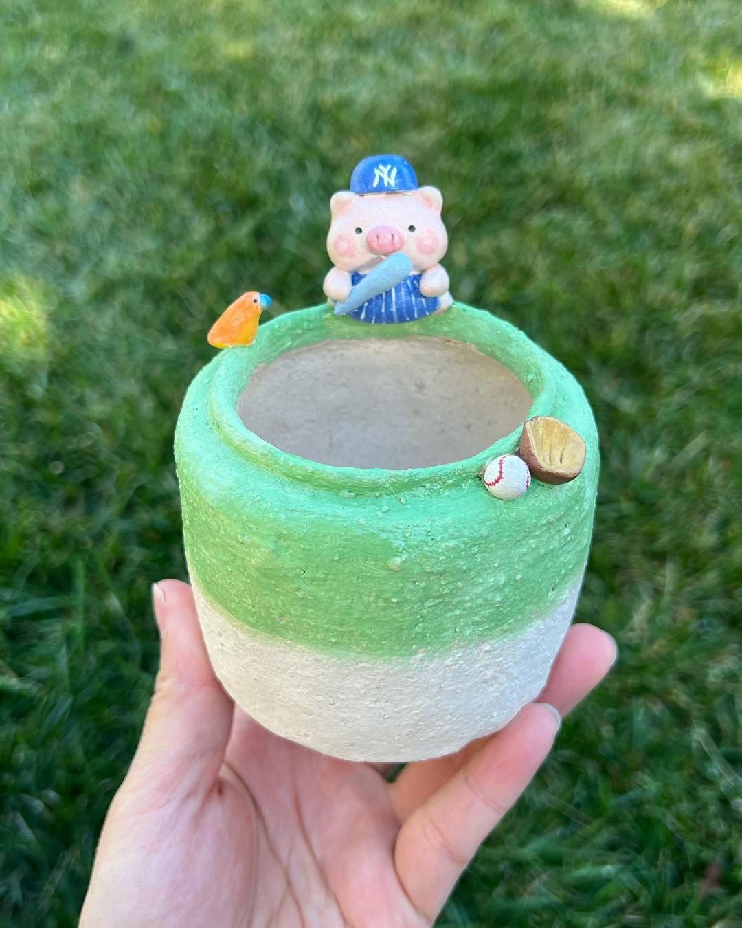 Baseball Buddy Piggy Planter