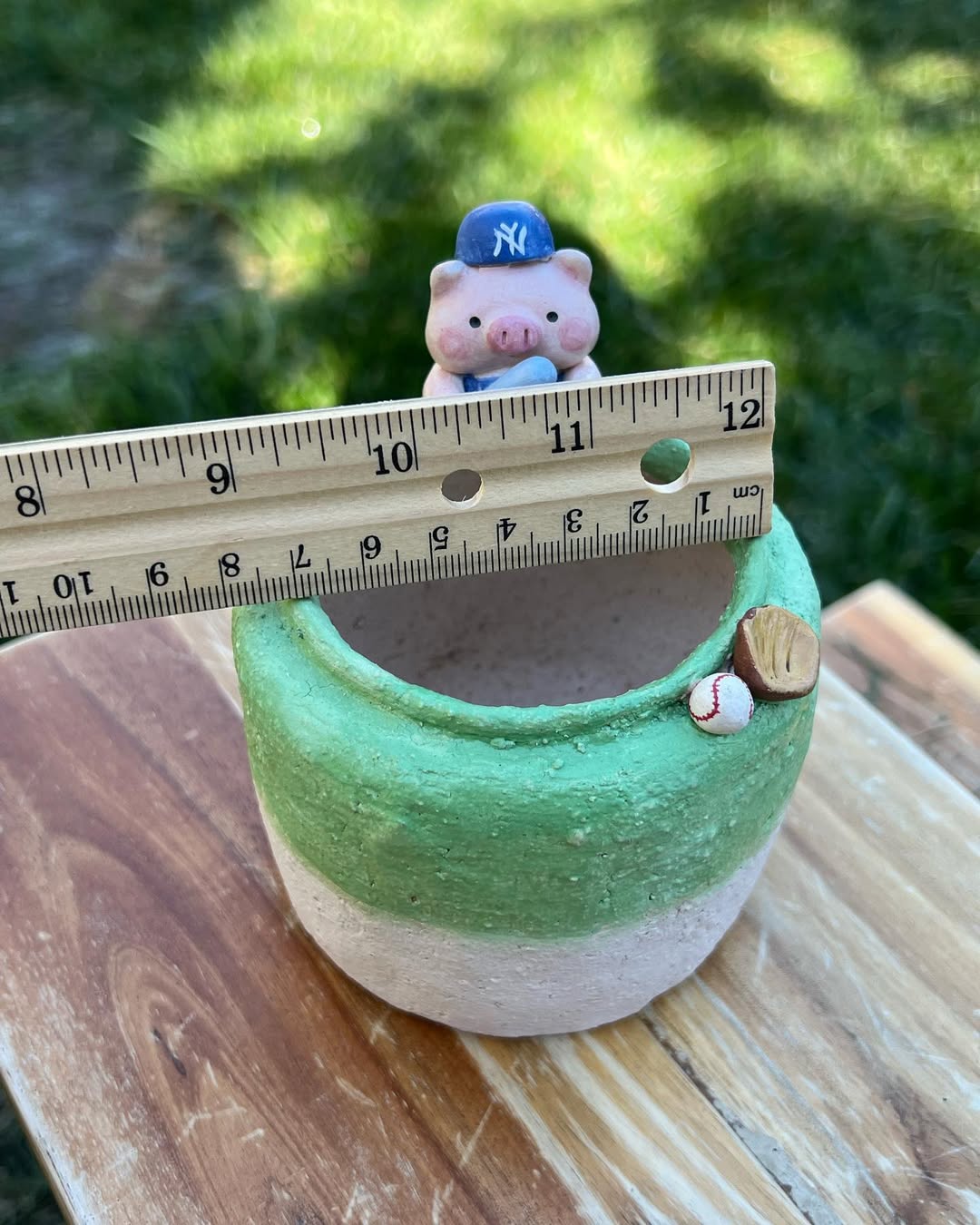 Baseball Buddy Piggy Planter