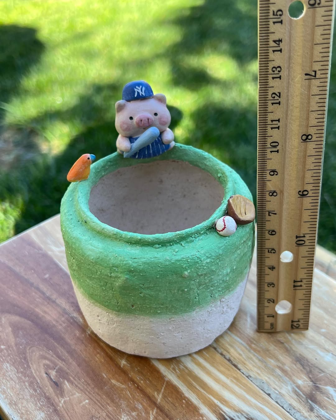 Baseball Buddy Piggy Planter