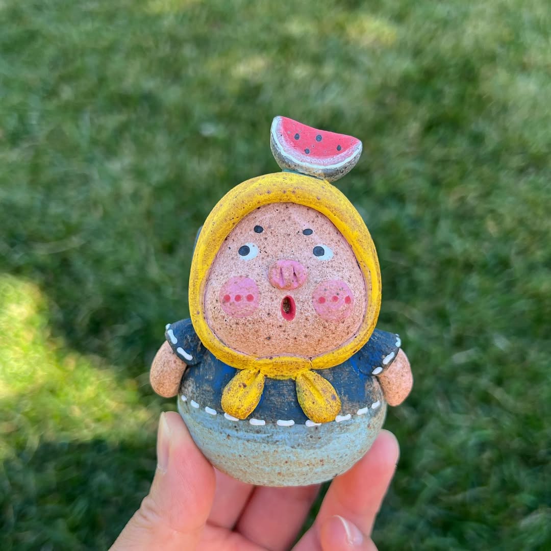 Watermelon Hooded Cutie Planter