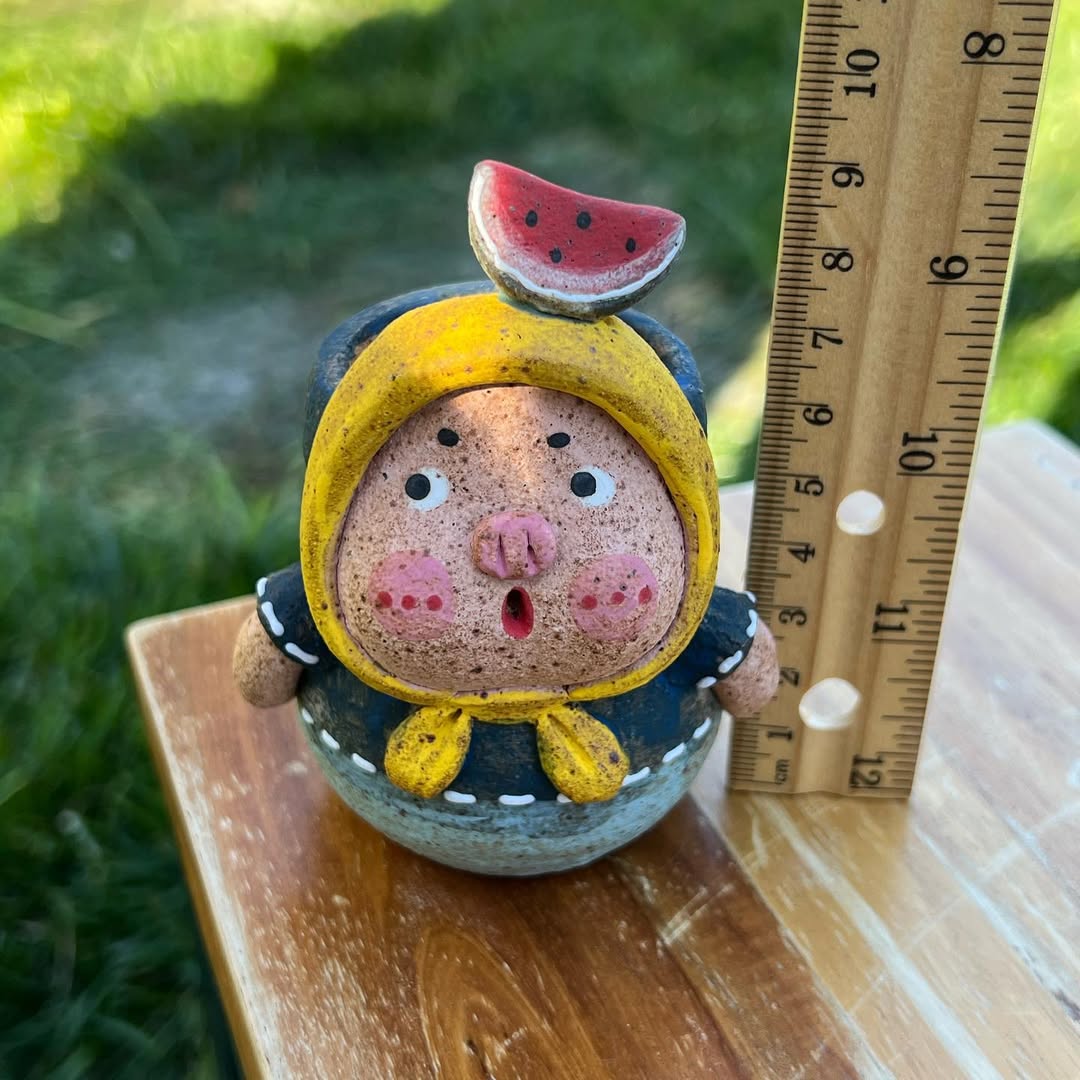 Watermelon Hooded Cutie Planter