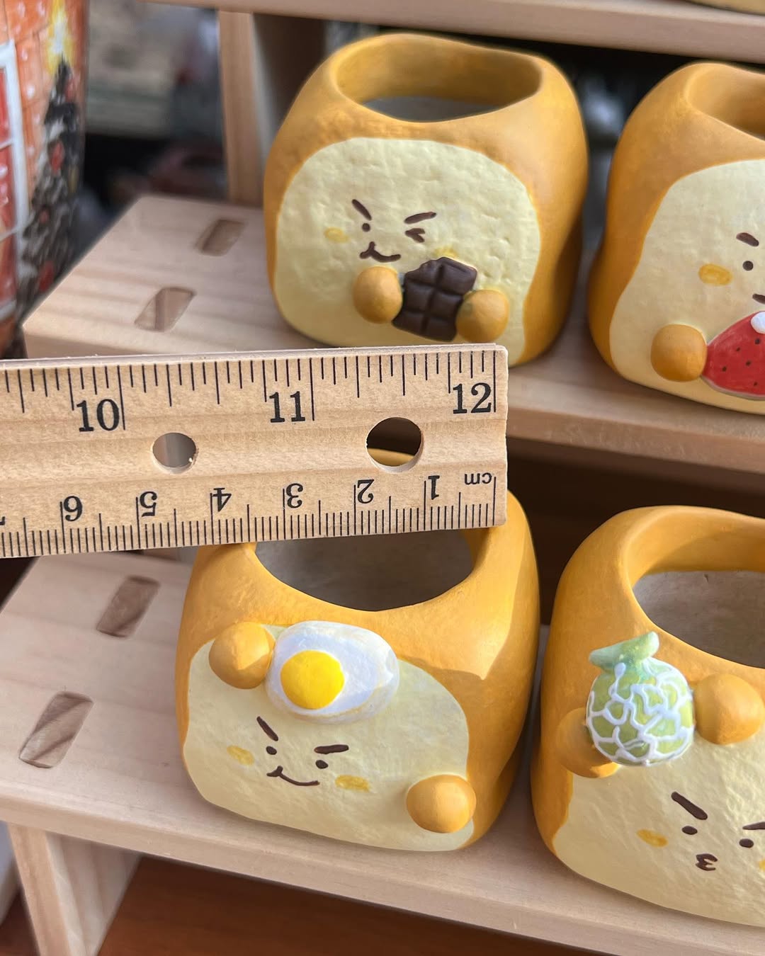 Mini Cute Toast Bread Planter