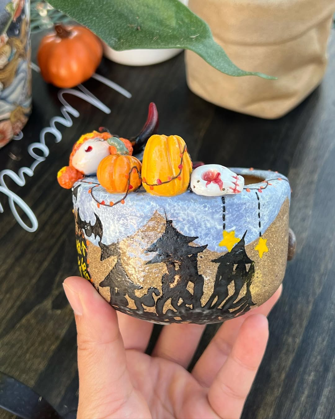Cute Devil with Big Wings Boniu Planter