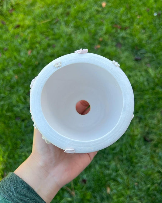 Rosy Bloom Garden Basket Planter