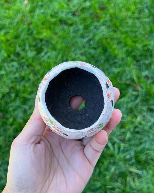 Pastel Pink Rose Planter