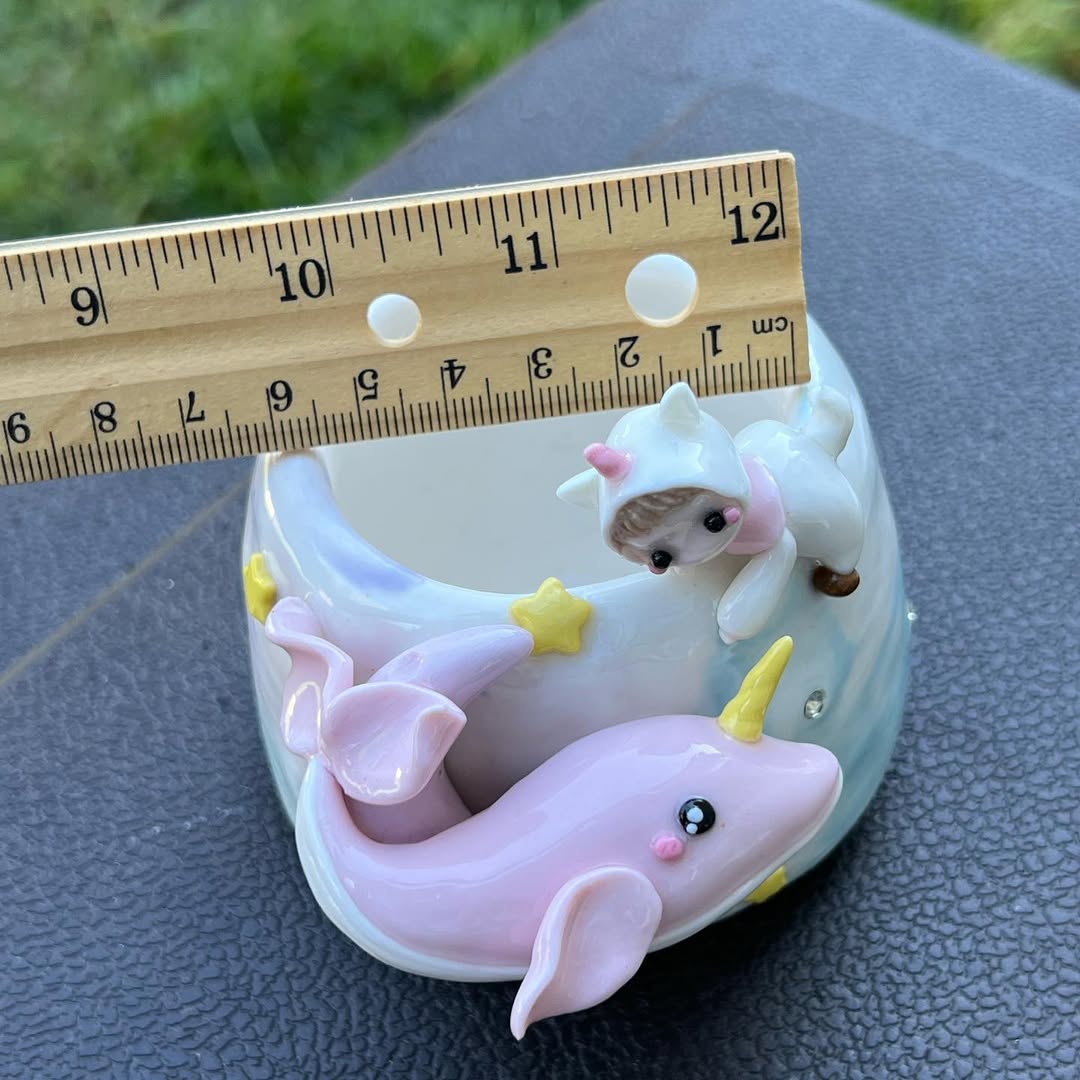 Unicorn and Pink Dolphin Dream Planter