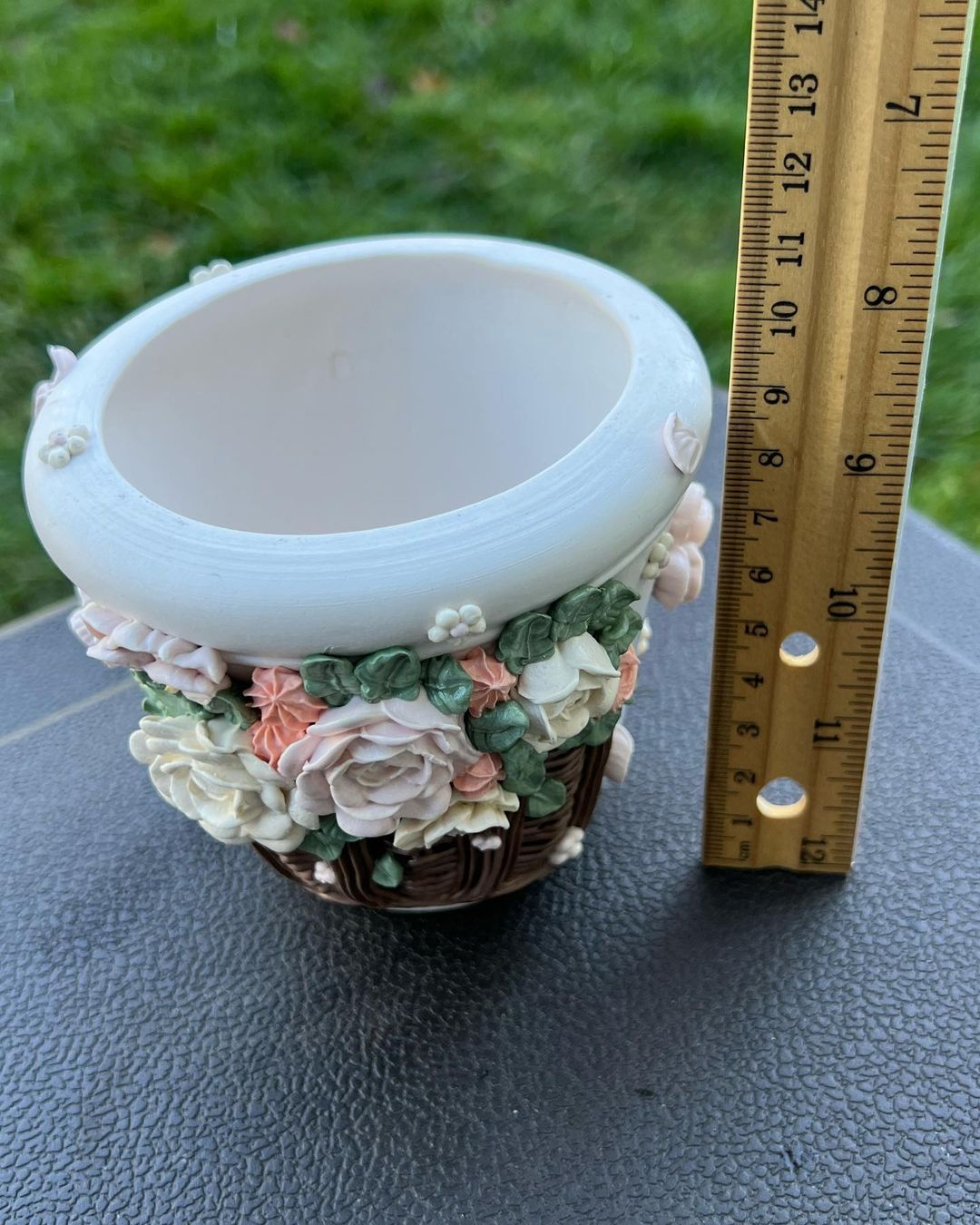 Rosy Bloom Garden Basket Planter