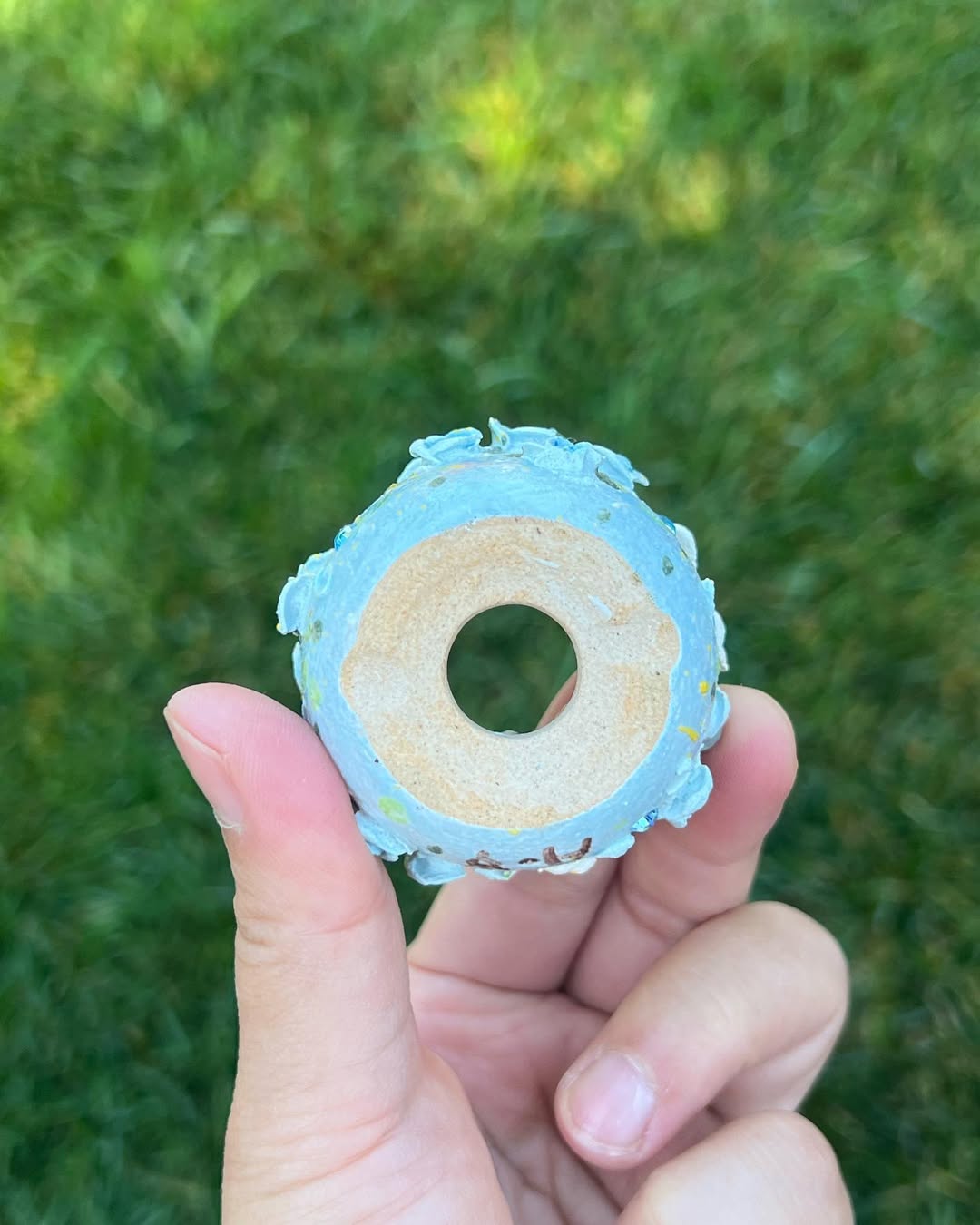 3D Blue Roses Mini Planter