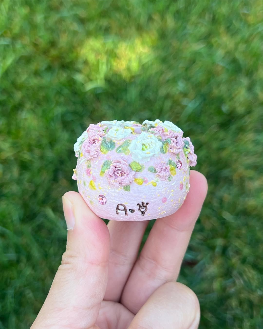 3D Pink Roses Mini Planter