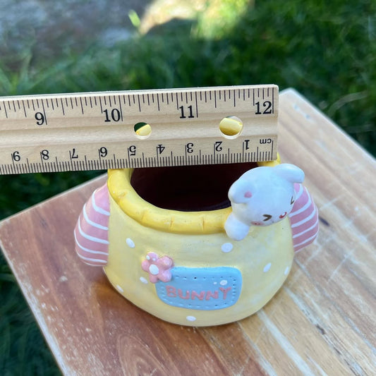 Bunny’s Cozy Sweater Cottage Planter