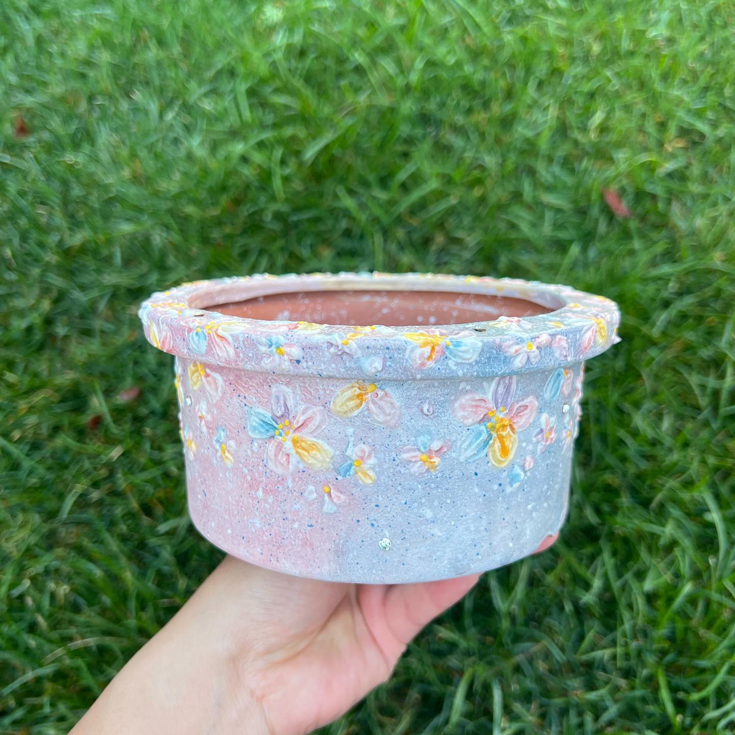 Fenny Sunset Meadow 12.5Cm Large Round Planter