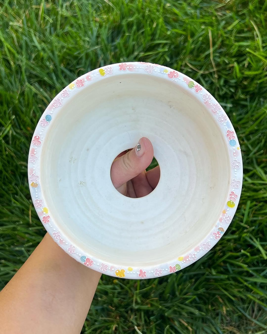 Blush Peony Seto Ware Planter