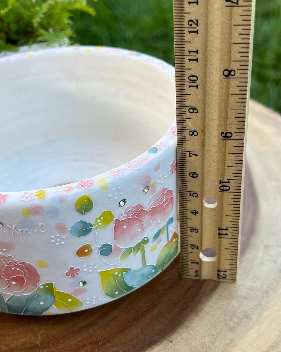 Blush Peony Seto Ware Planter