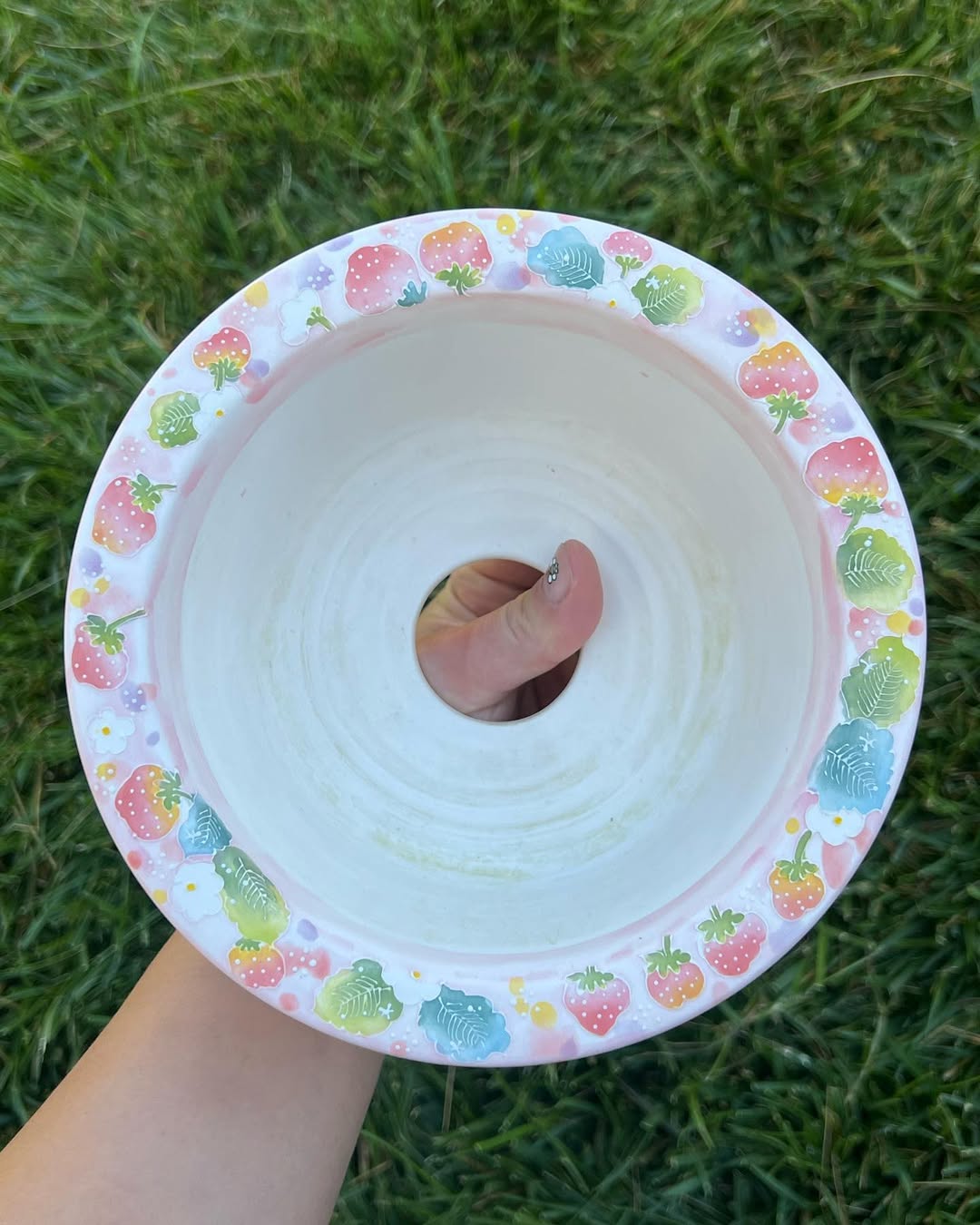 Sweet Strawberry Delight Seto Ware Planter