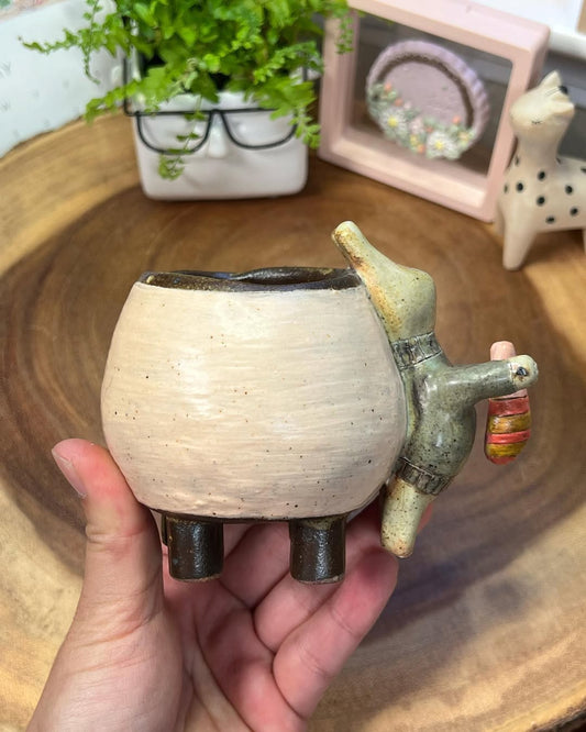 Cozy Bunny Hug Planter