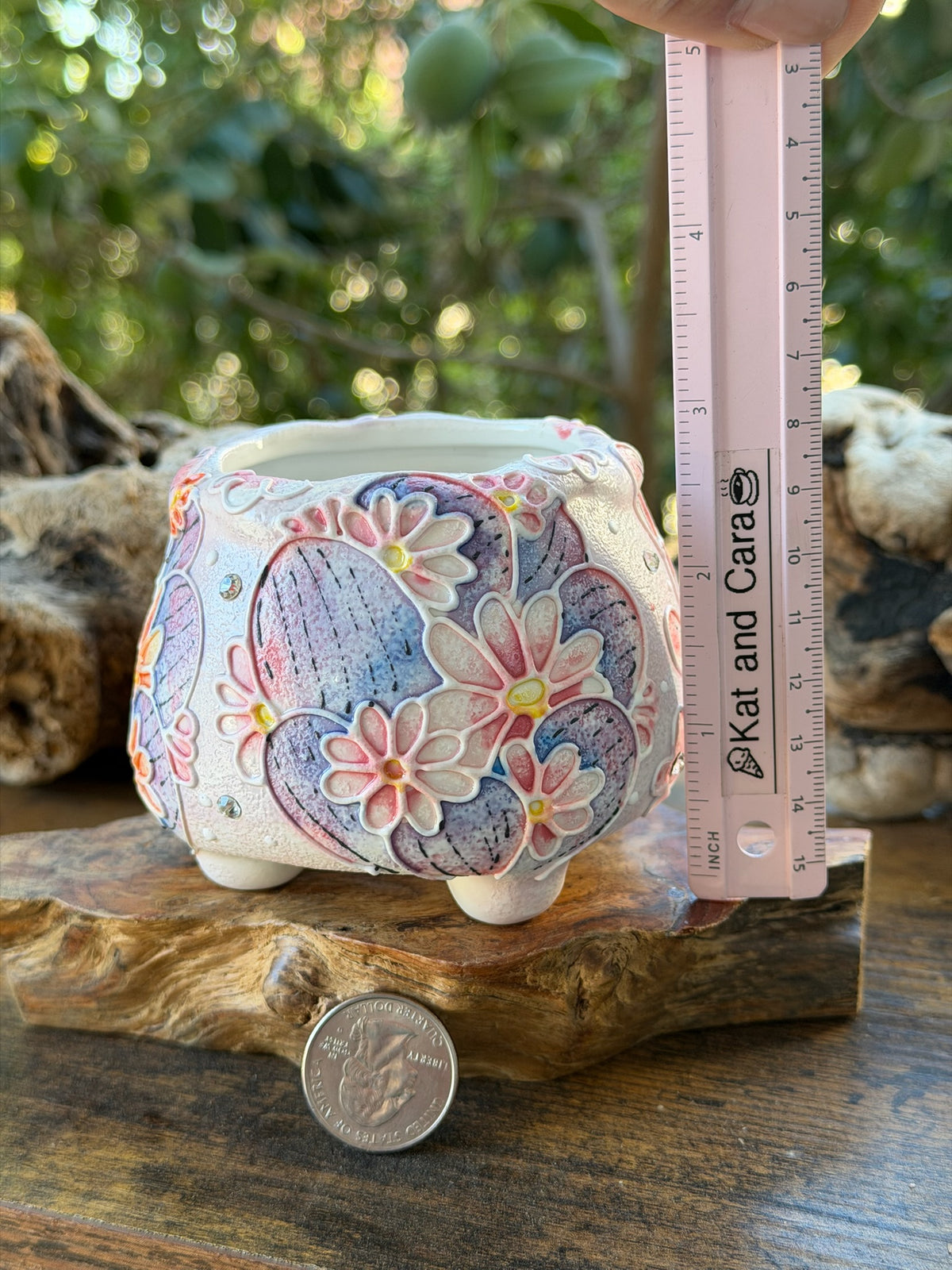 Seto ware Rainbow Cactus