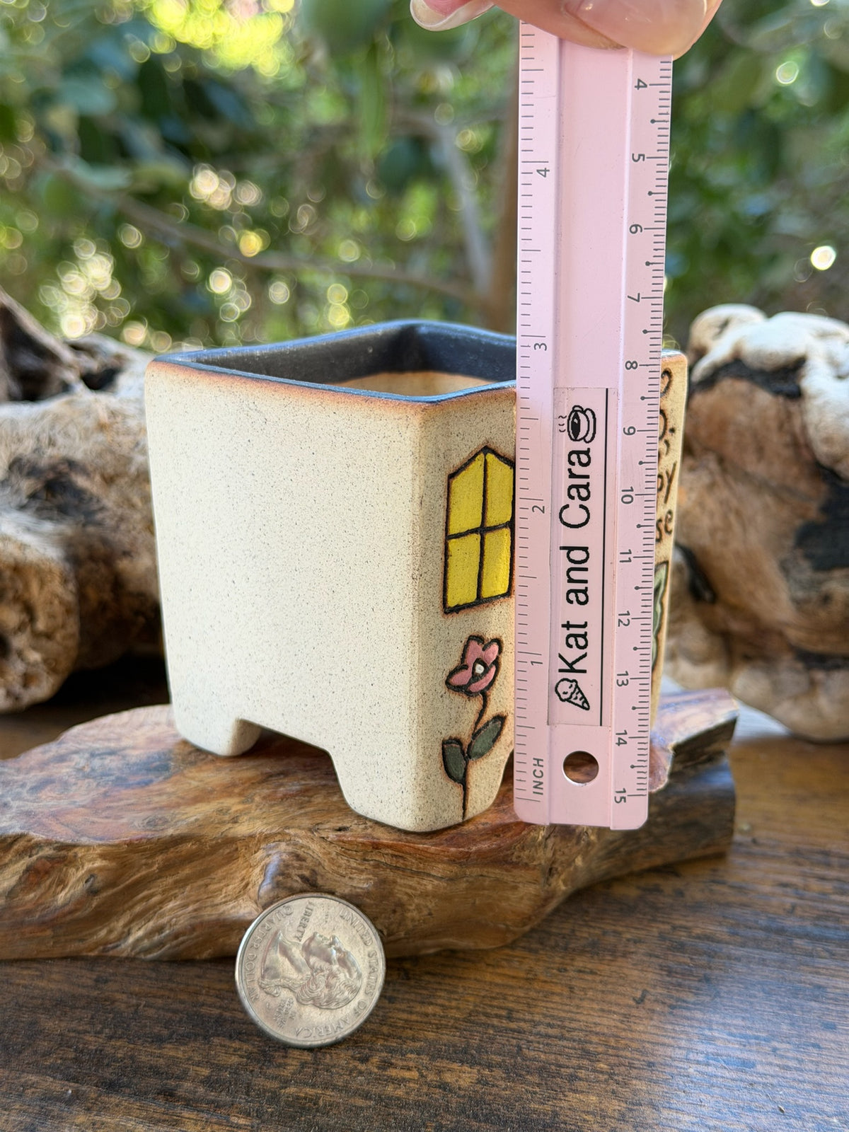 Korean made Happy House planter B
