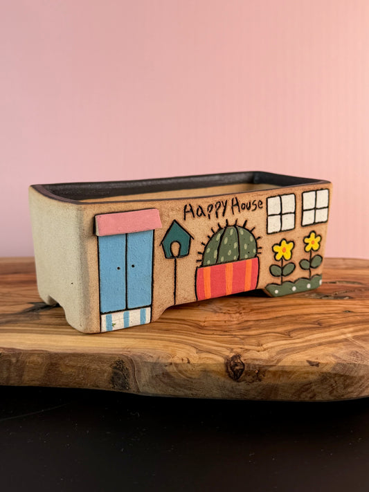 Korean Made Happy House - Cactus with Bird House