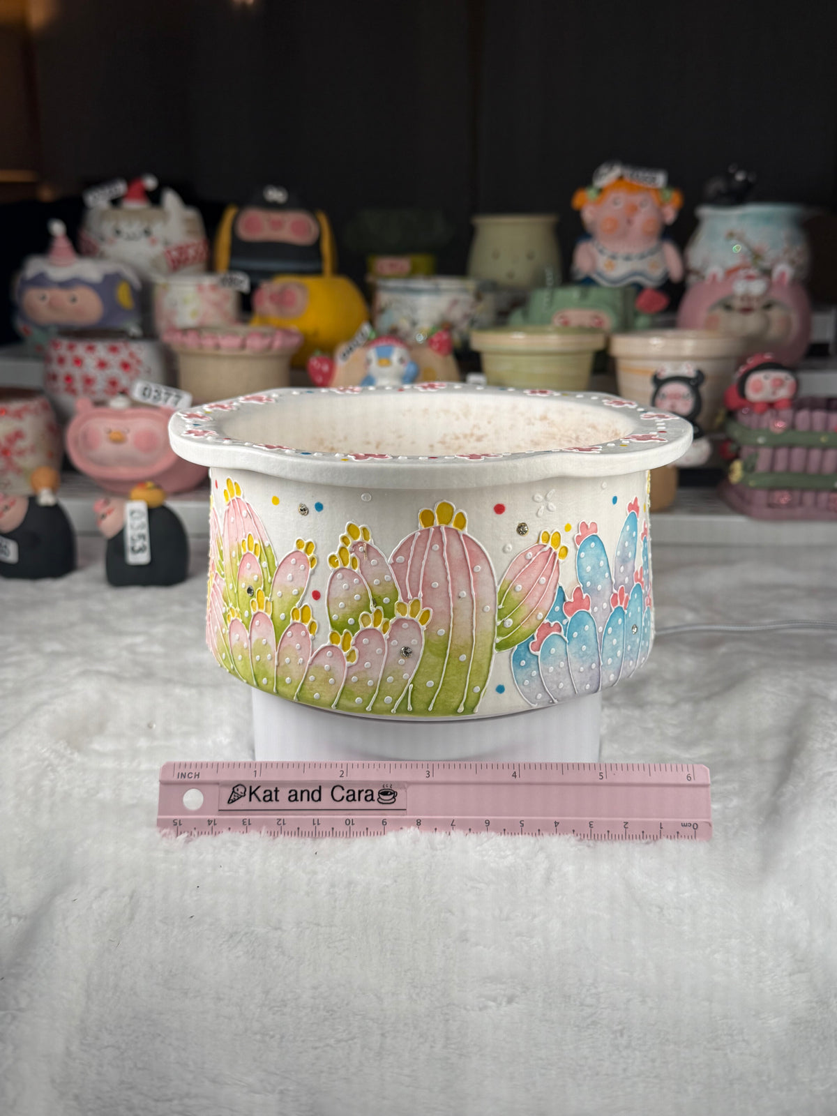 Large Seto ware - Cactus (used)